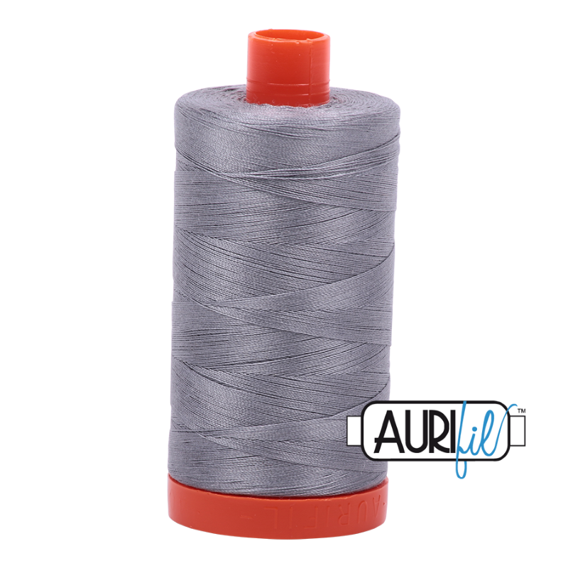 Aurifil Grey 50 wt Cotton Thread 1422 yd Spool