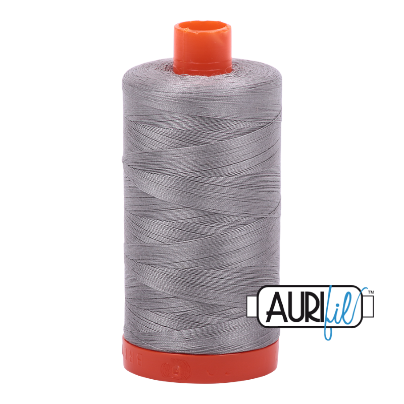 Aurifil Stainless Steel 50 wt Cotton Thread 1422 yd Spool