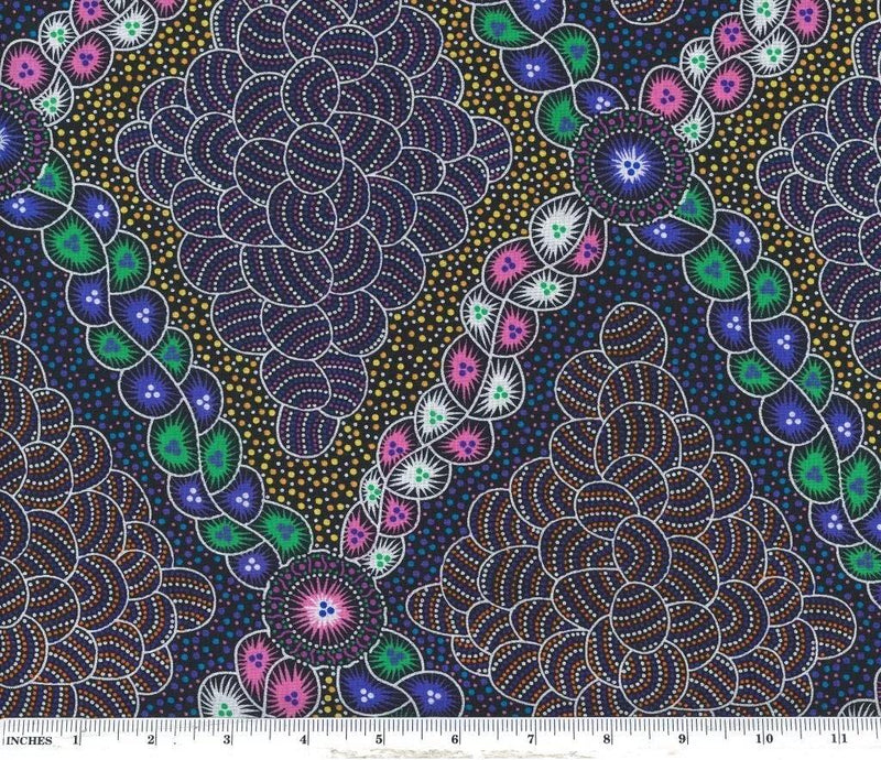 Aboriginal Bush Waterhole Purple