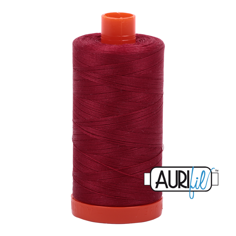 Aurifil Burgundy 50 wt Cotton Thread 1422 yd Spool