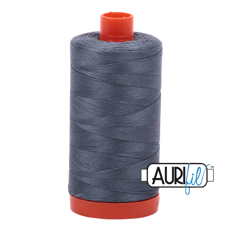 Aurifil Dark Grey 50 wt Cotton Thread 1422 yd Spool