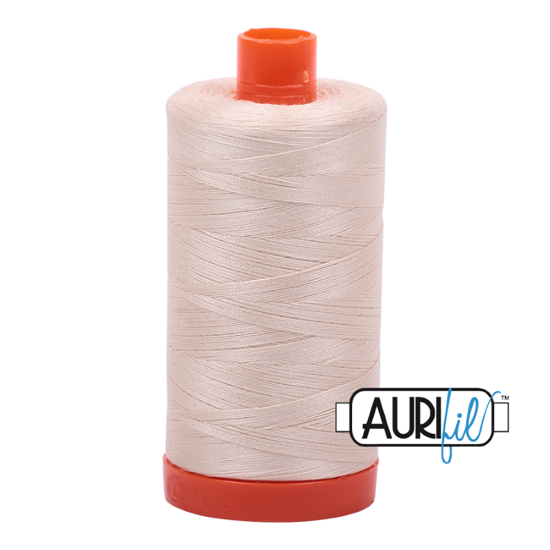 Aurifil Light Sand 50 wt Cotton Thread 1422 yd Spool