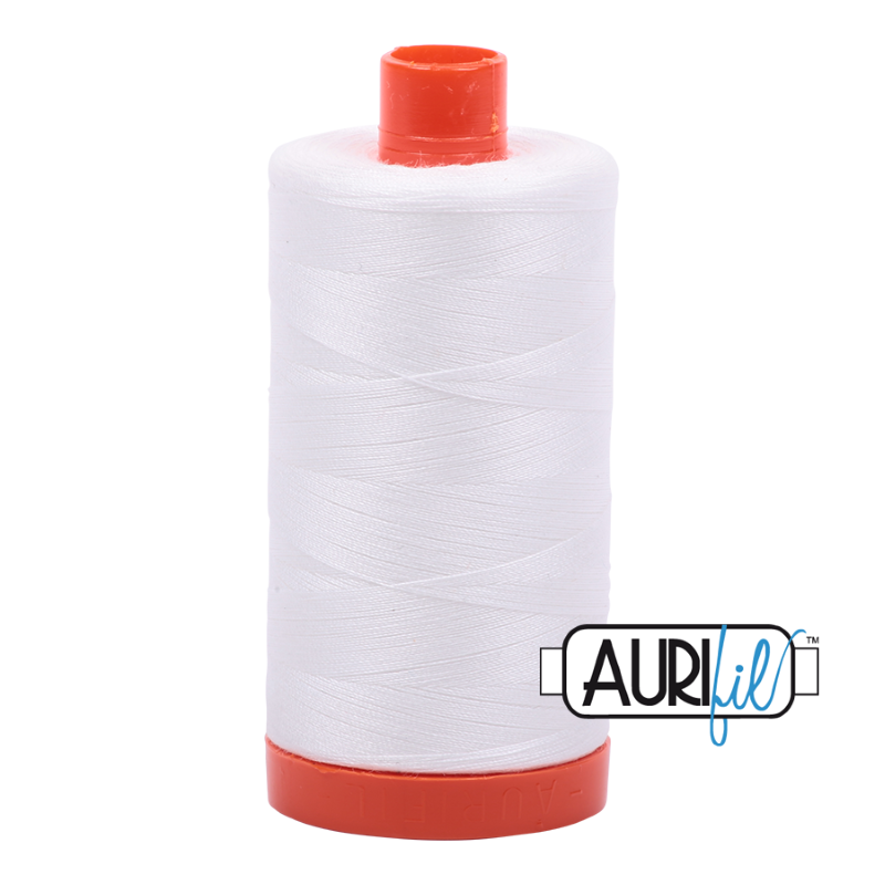 Aurifil Natural White 50 wt Cotton Thread 1422 yd Spool