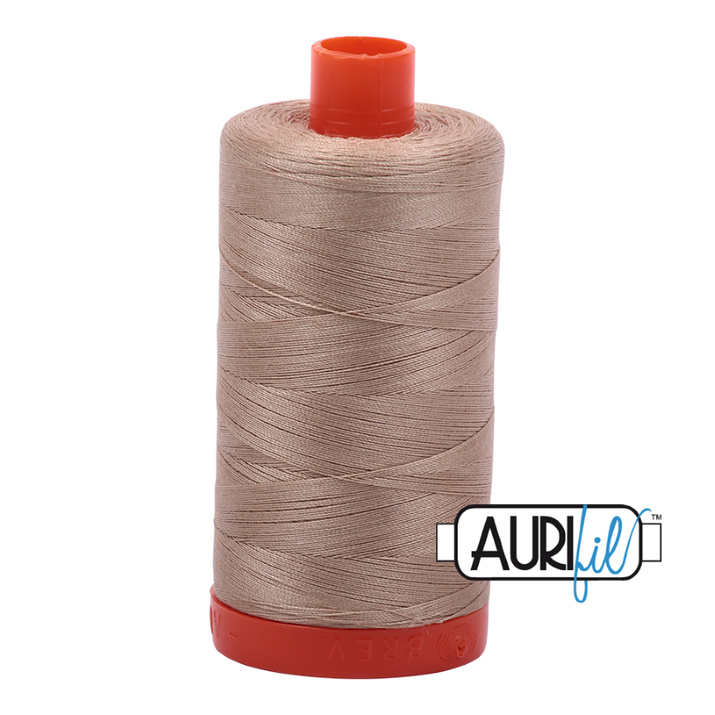 Aurifil Sand 50 wt Cotton Thread 1422 yd Spool