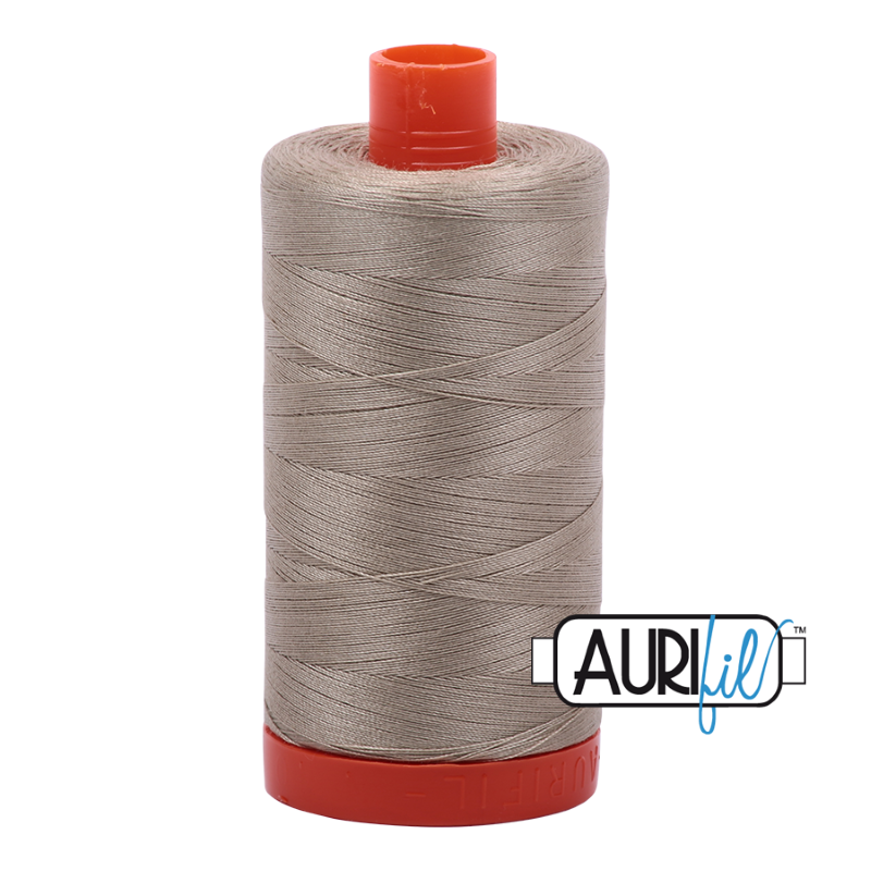 Aurifil Stone 50 wt Cotton Thread 1422 yd Spool