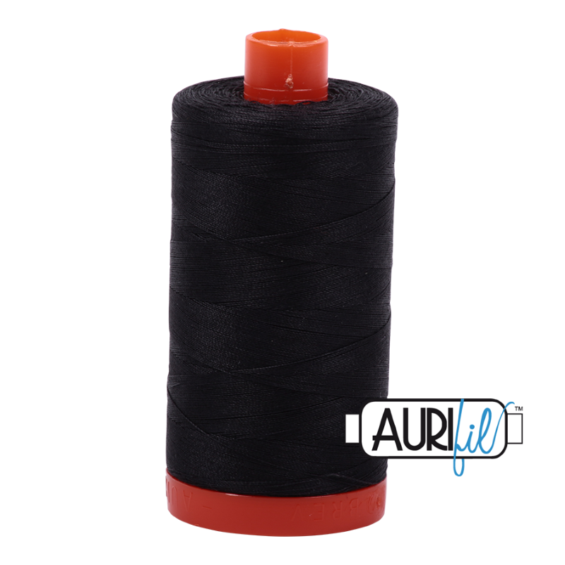 Aurifil Very Dark Grey 50 wt Cotton Thread 1422 yd Spool