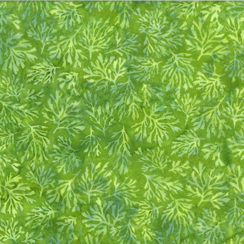 Bali Batik Coral Leaf Green