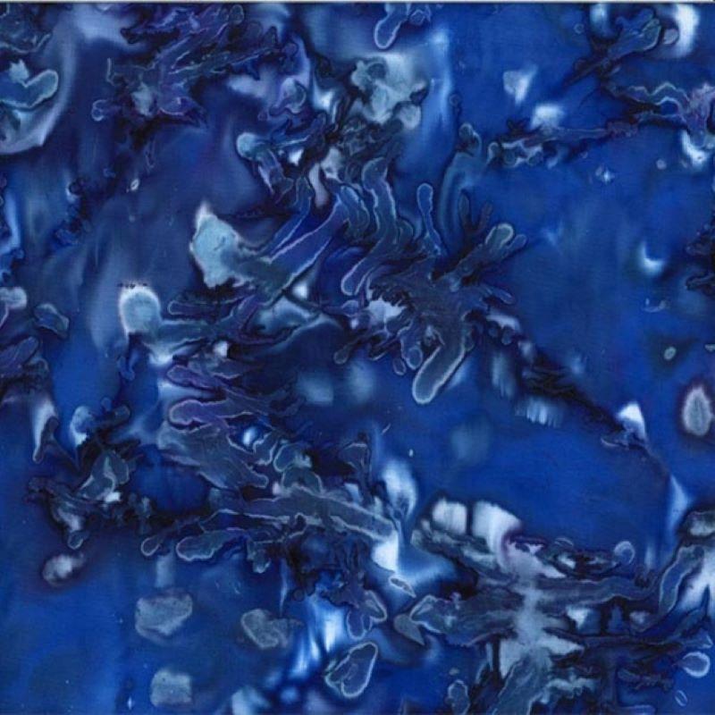 Bali Batik Ice Design Cobalt Blue