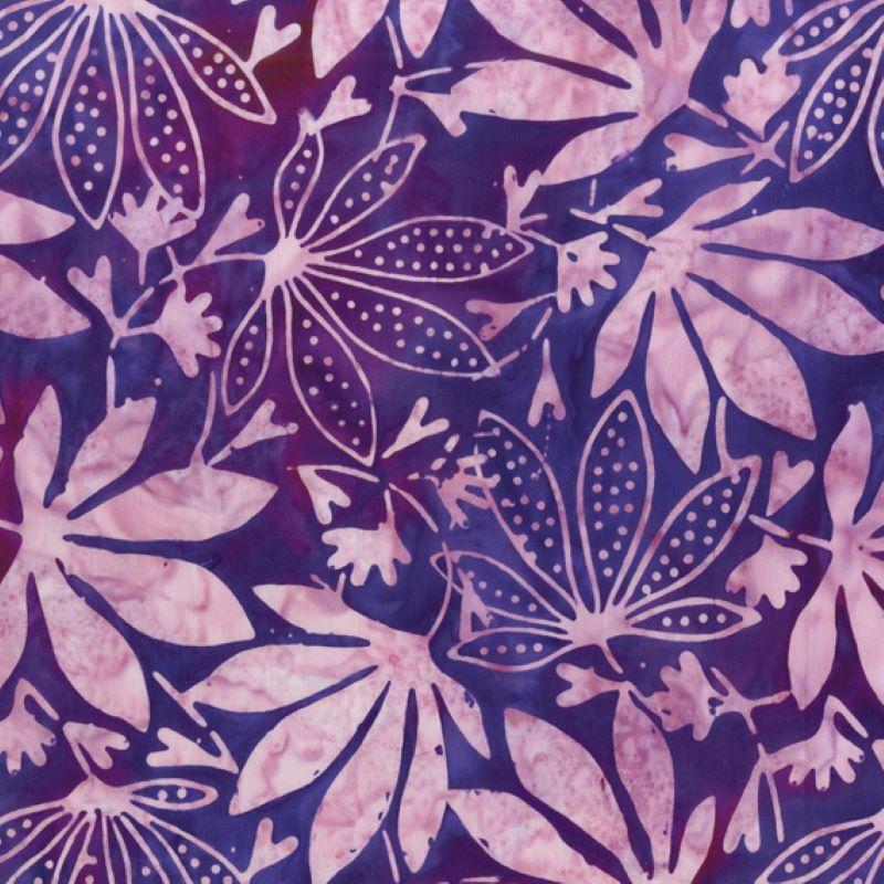 Batik Leaves Purple