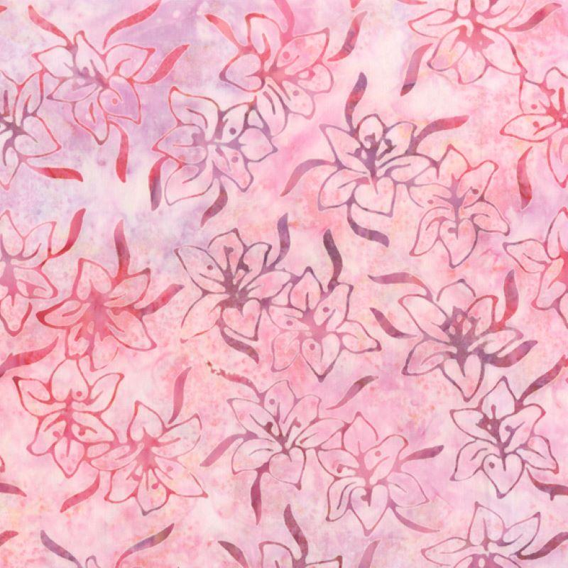 Batik Watercolor Lily Pink