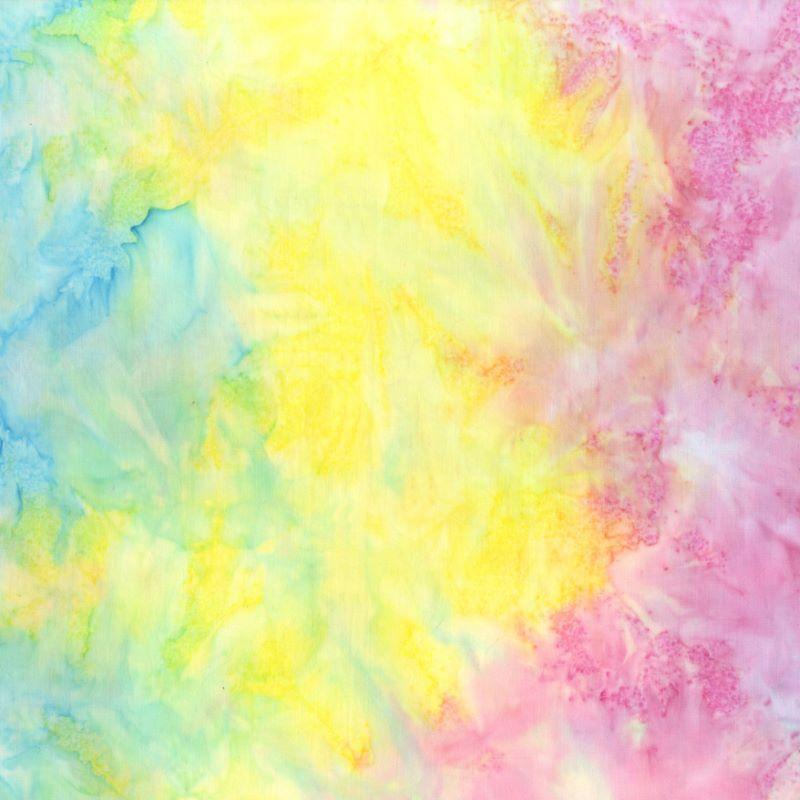 Batik Watercolor Multi Colored Pastel