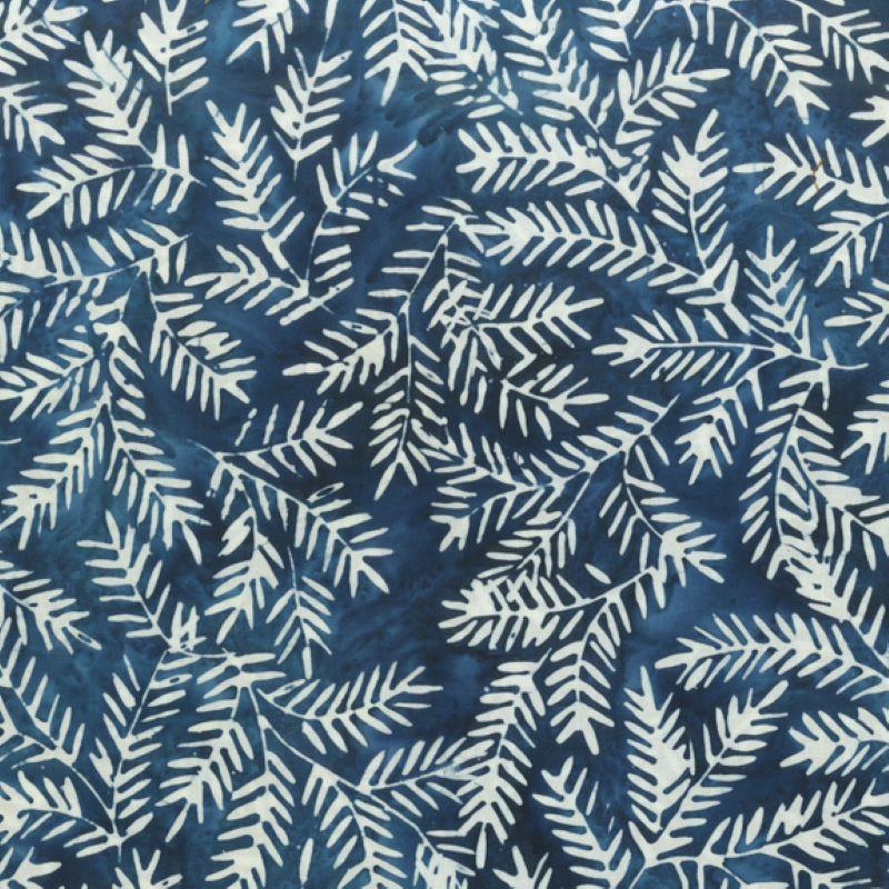 Batiks Fern Leaves Blue