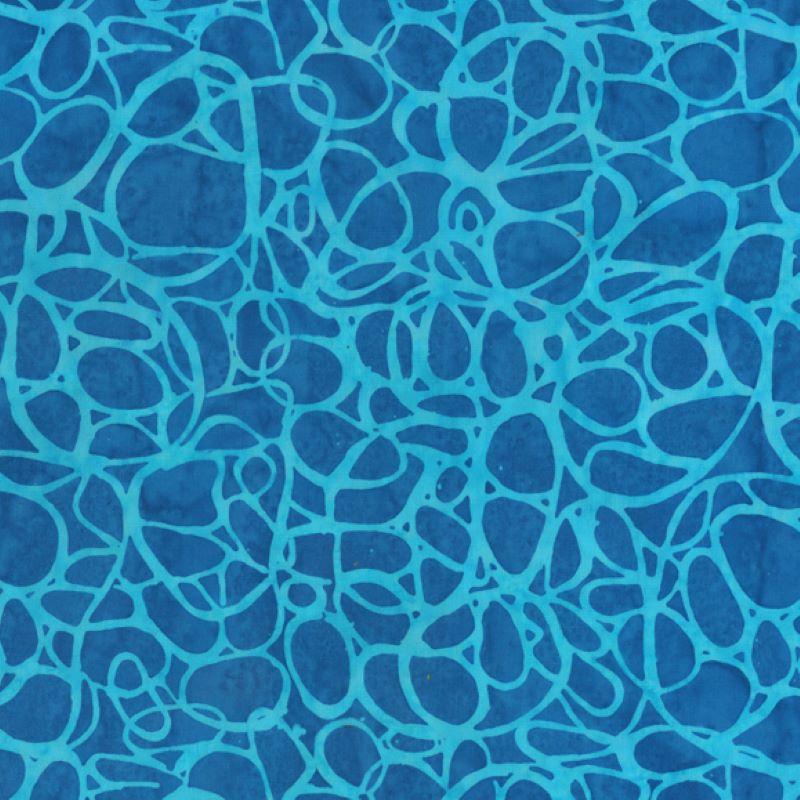 Batiks Quiltessentials 5 Swirls Sea Blue