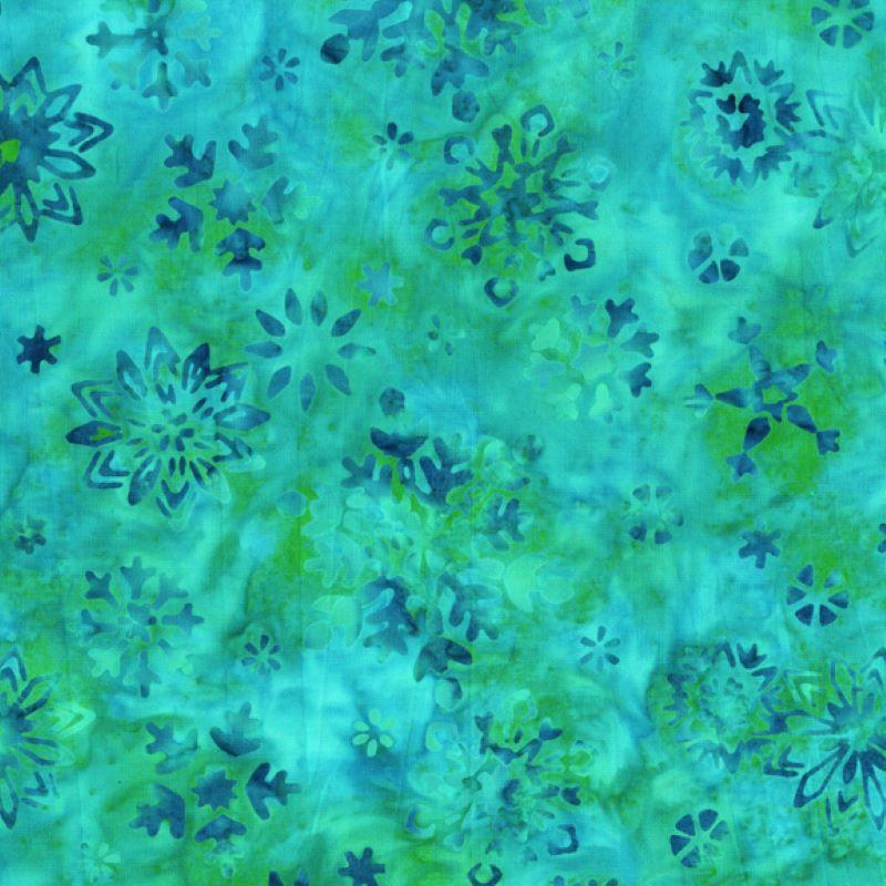 Batiks Sea Breeze Snowflakes Jade