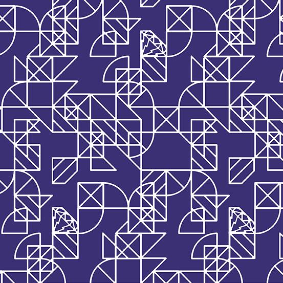 Dear Diary Century Prints Geometric Jam Purple
