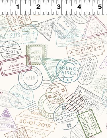 Low Key Passport Stamps Multi Pastel